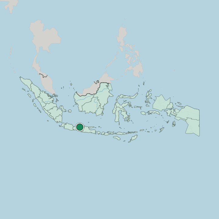 Map showing Semarang — In Indonesia
