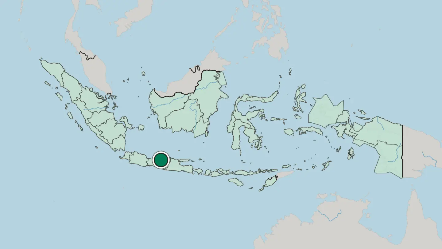 Map of Semarang in Indonesia