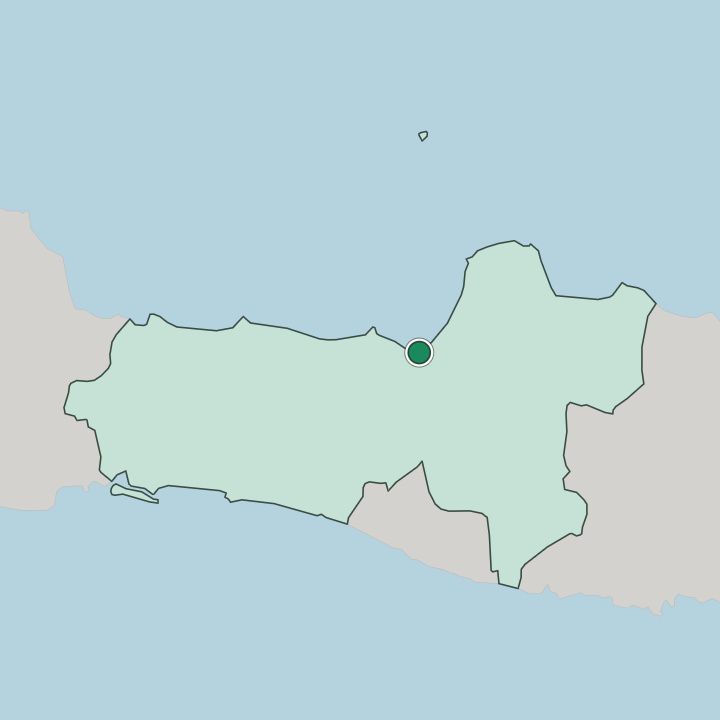 Map showing Semarang — In Provinsi Jawa Tengah