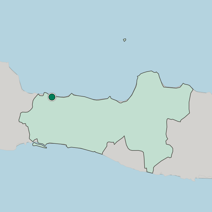 Map showing Tegal — In Provinsi Jawa Tengah