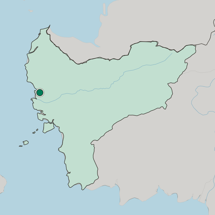 Map showing Pontianak — In Provinsi Kalimantan Barat