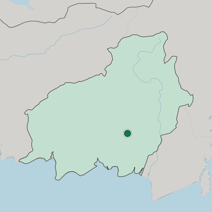 Map showing Palangkaraya — In Provinsi Kalimantan Tengah