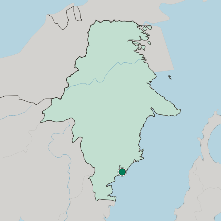 Map showing Balikpapan — In Provinsi Kalimantan Timur