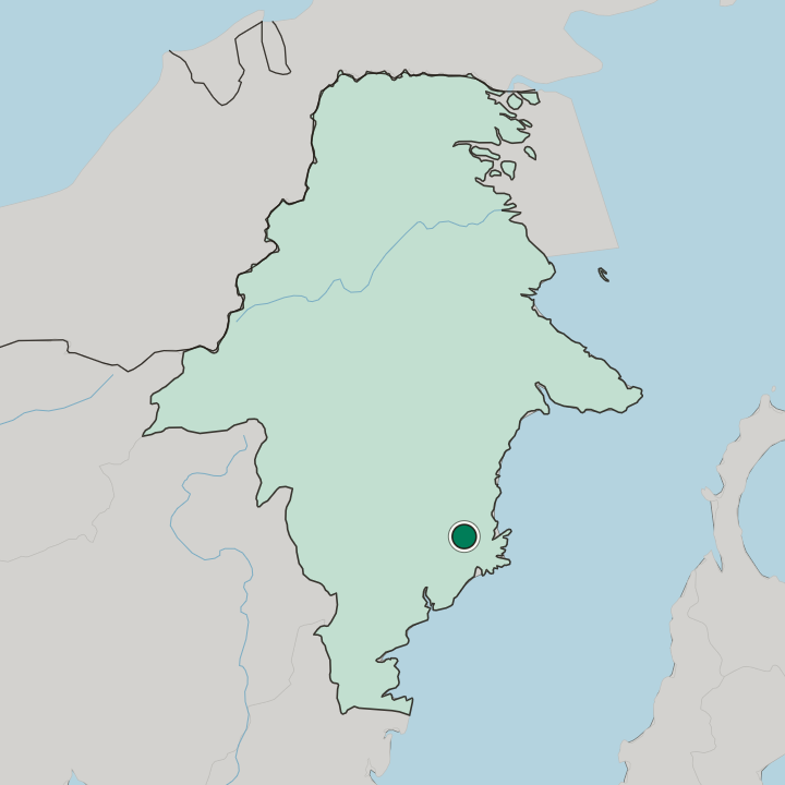 Map showing Samarinda — In Provinsi Kalimantan Timur