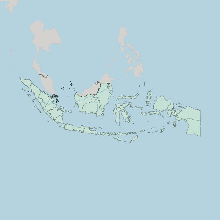 Map showing Provinsi Kepulauan Riau — In Indonesia