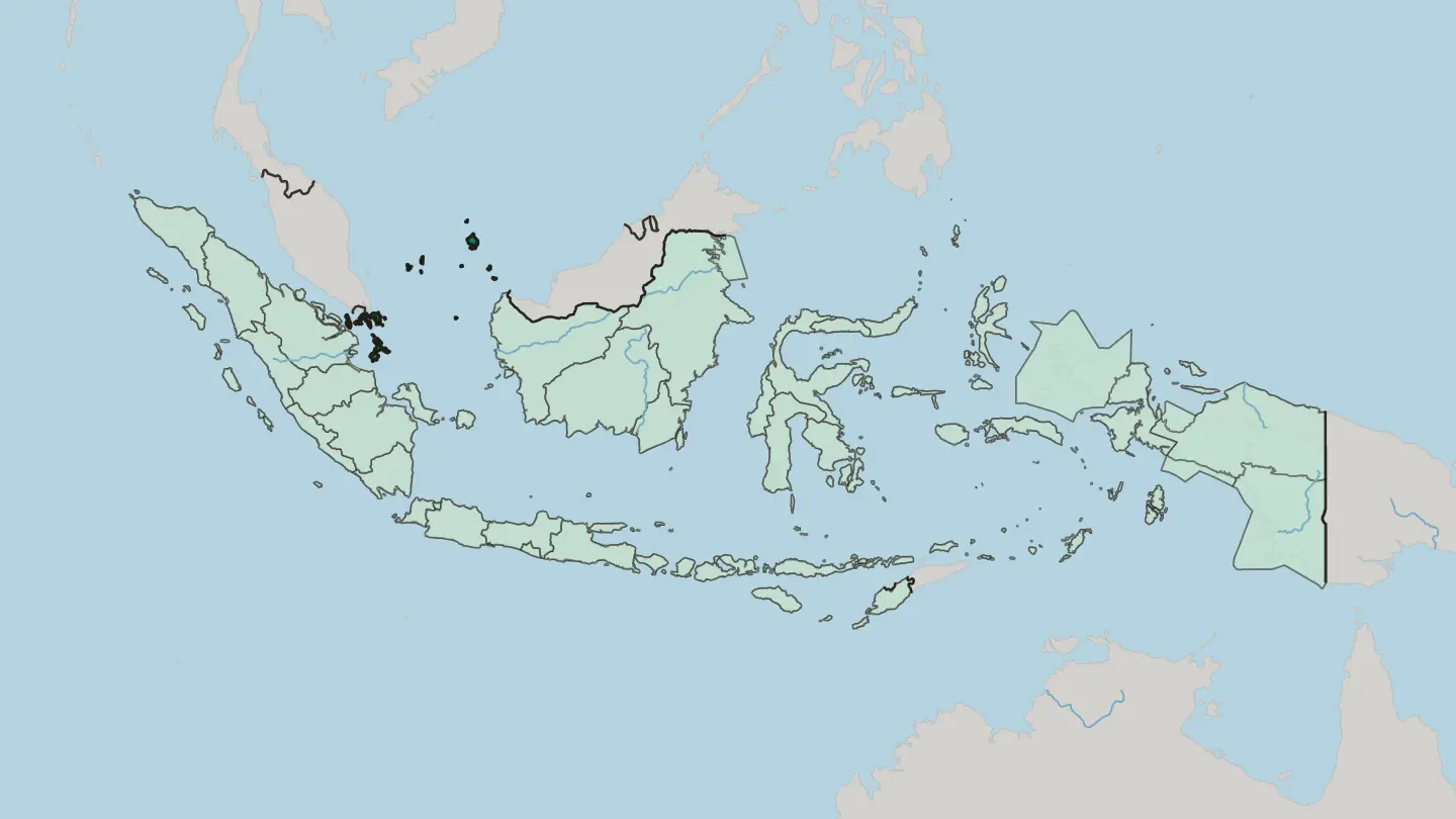 Map of Provinsi Kepulauan Riau in Indonesia