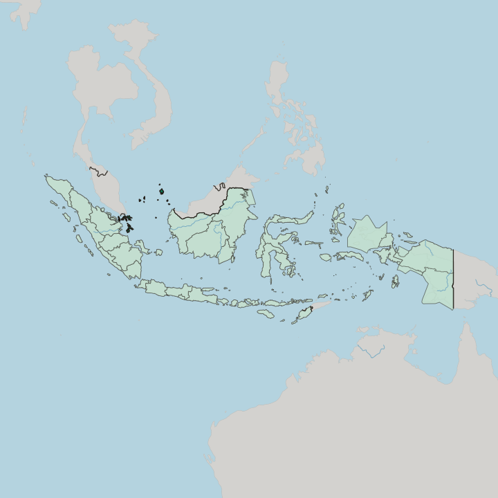 Map showing Provinsi Kepulauan Riau — In Indonesia