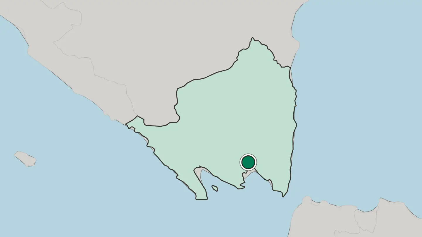 Map of Bandar Lampung in Indonesia