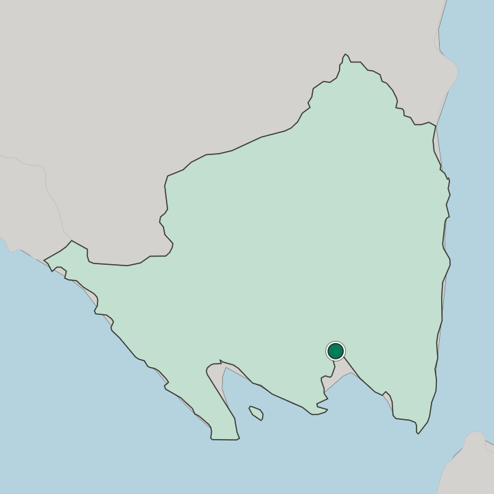 Map showing Bandar Lampung — In Provinsi Lampung