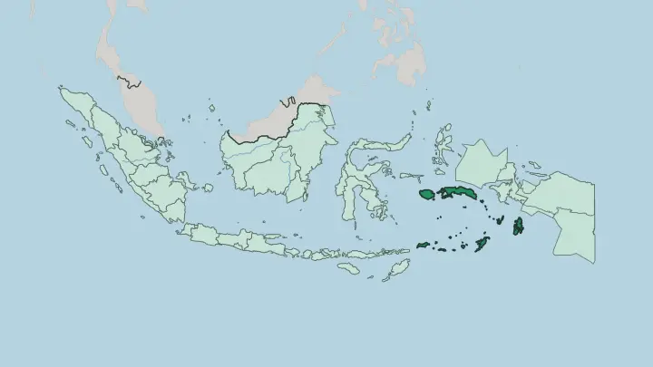 Map of Provinsi Maluku in Indonesia