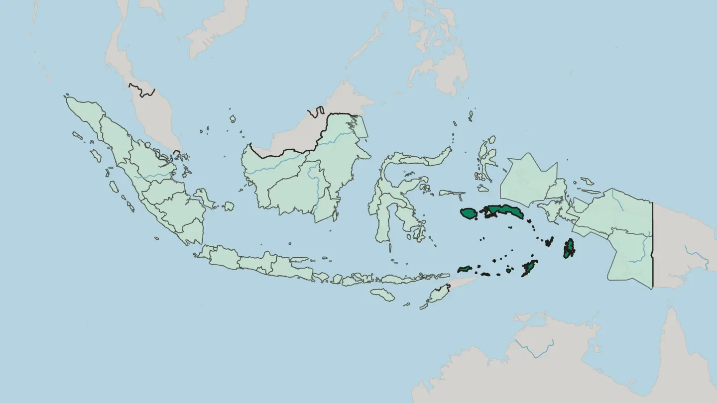 Map of Provinsi Maluku in Indonesia
