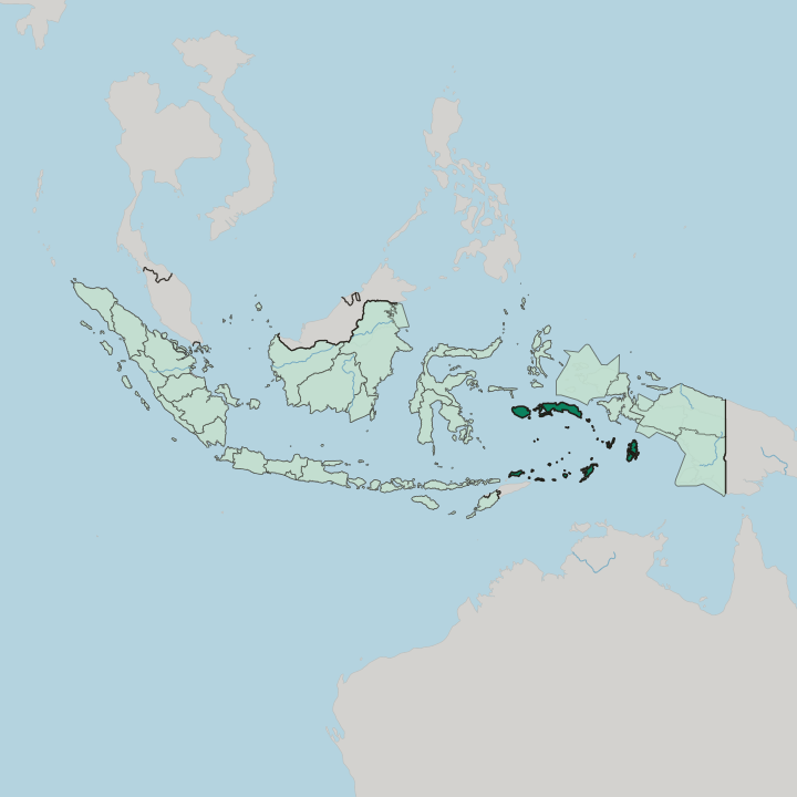 Map showing Provinsi Maluku — In Indonesia