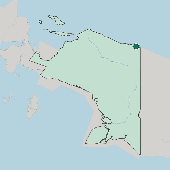 Map showing Jayapura — In Provinsi Papua