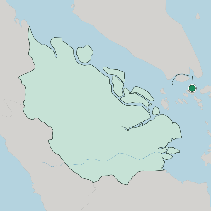 Map showing Batam — In Provinsi Riau
