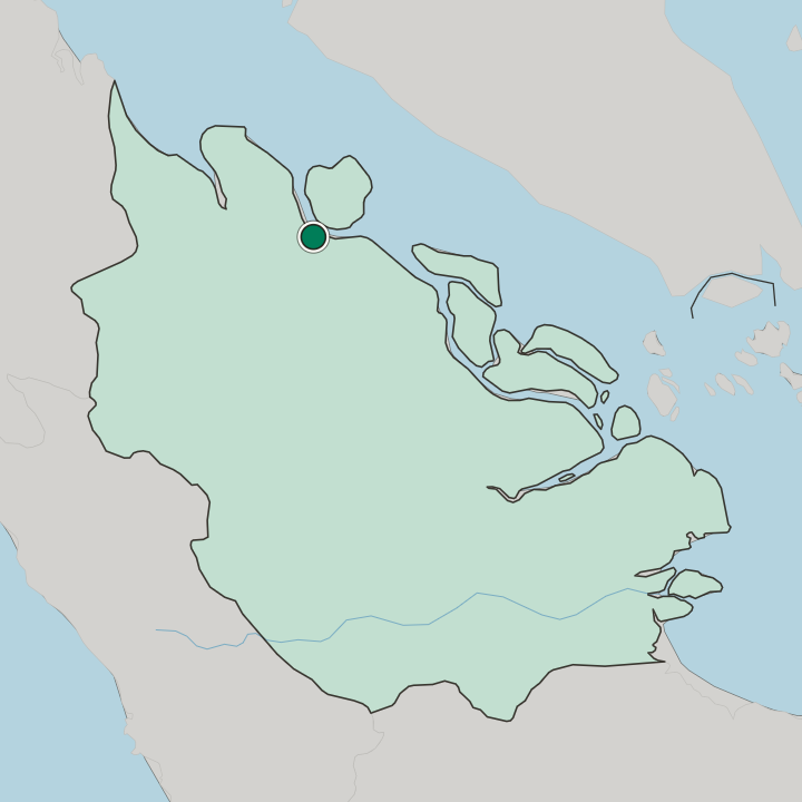 Map showing Dumai — In Provinsi Riau