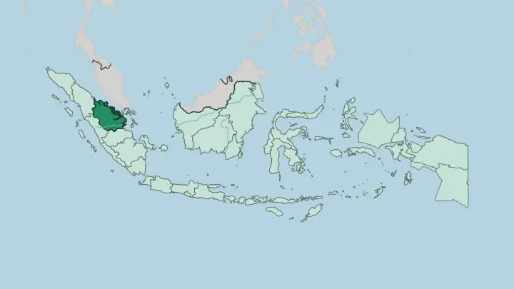 Map of Provinsi Riau in Indonesia