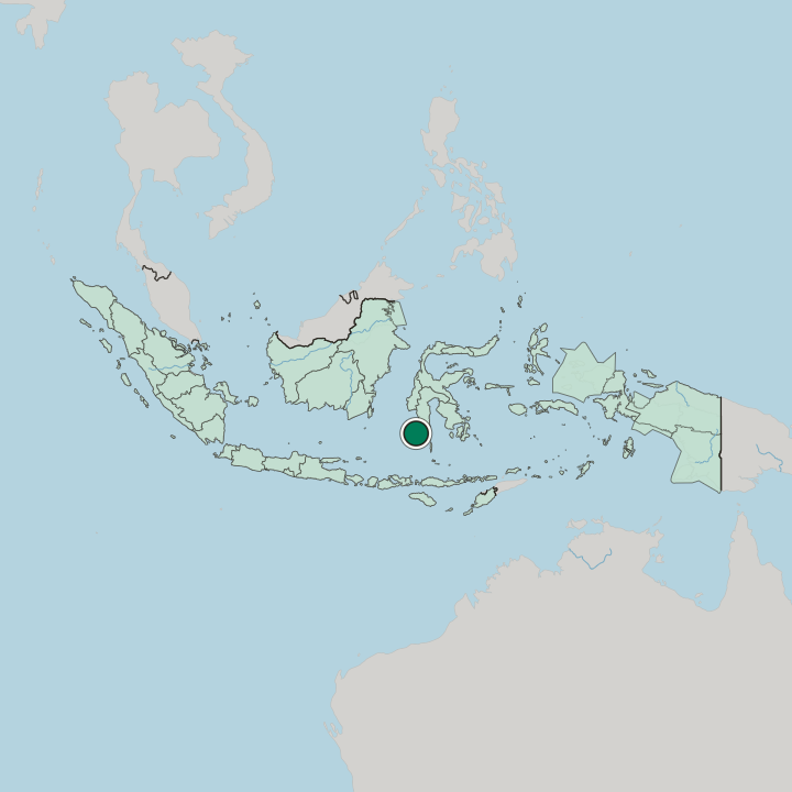Map showing Makassar — In Indonesia
