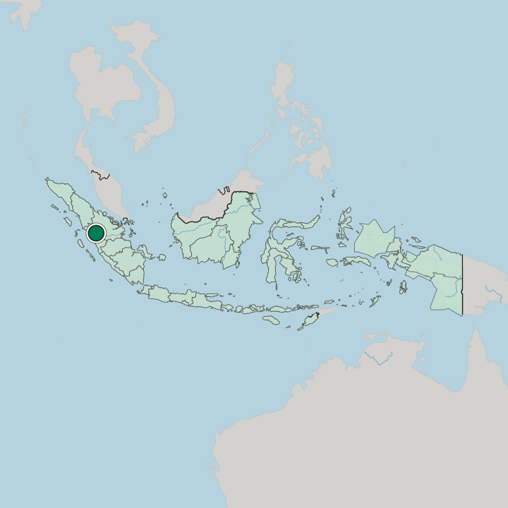 Map showing Payakumbuh — In Indonesia
