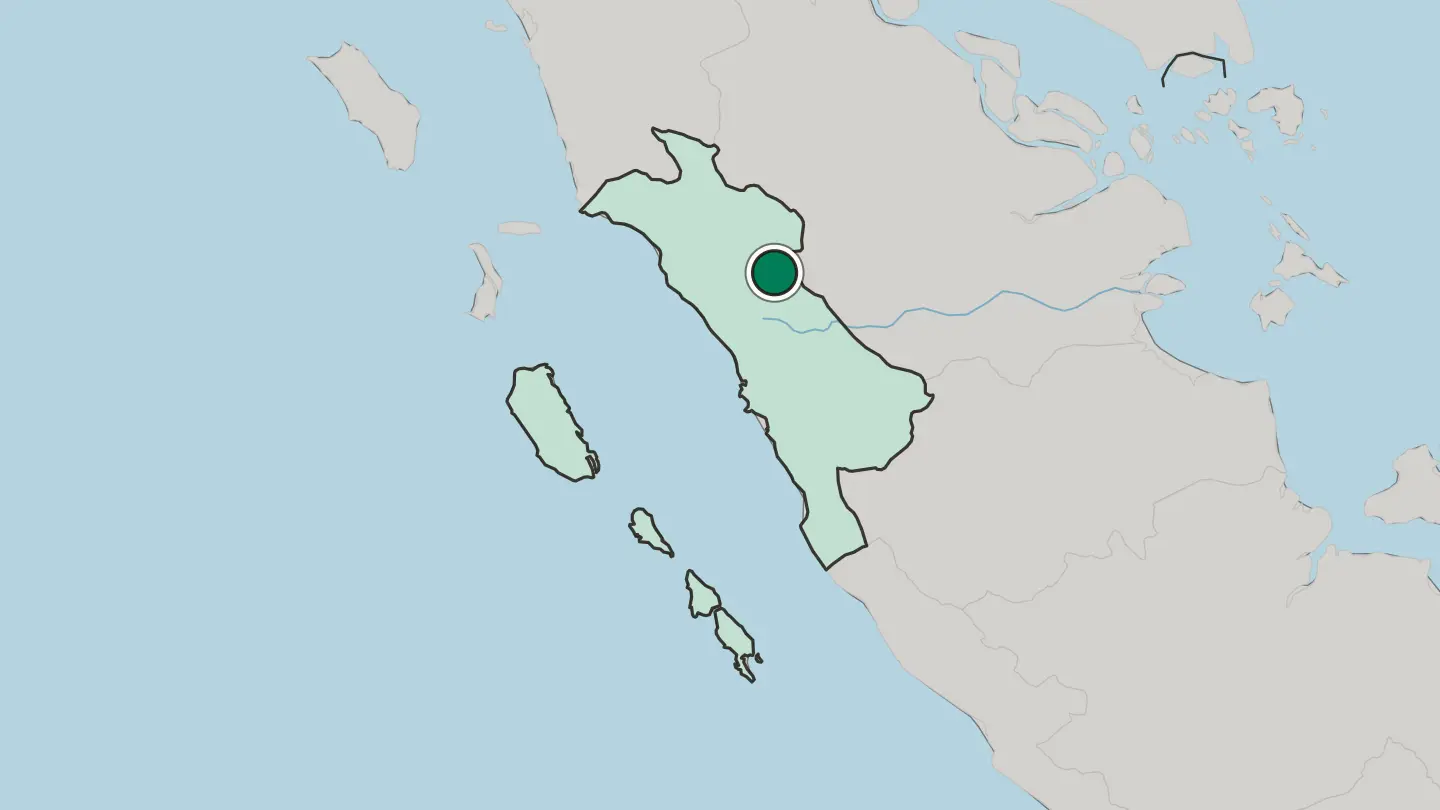 Map of Payakumbuh in Indonesia