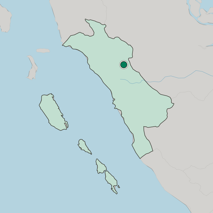 Map showing Payakumbuh — In Provinsi Sumatera Barat