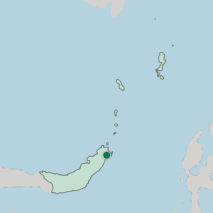 Map showing Bitung — In Sulawesi Utara