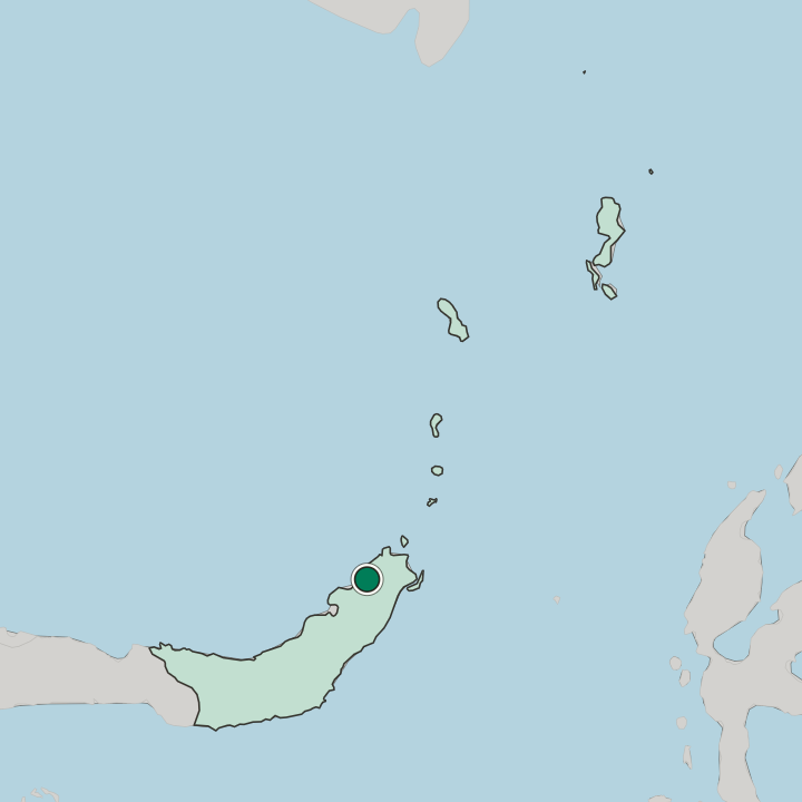 Map showing Manado — In Sulawesi Utara