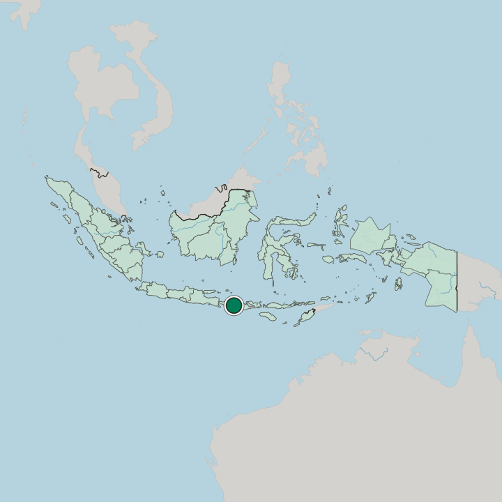 Map showing Mataram — In Indonesia