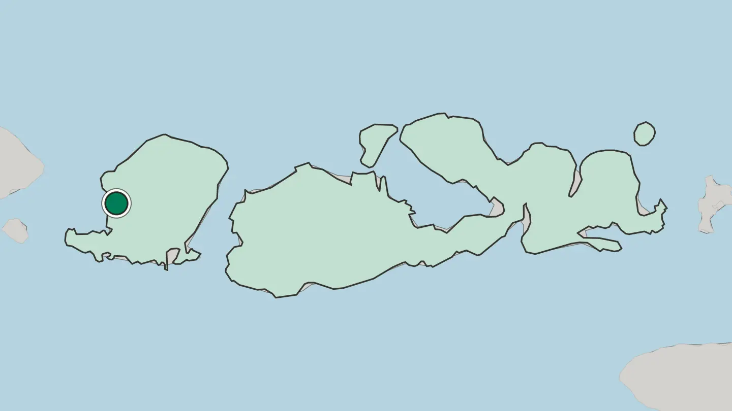 Map of Mataram in Indonesia