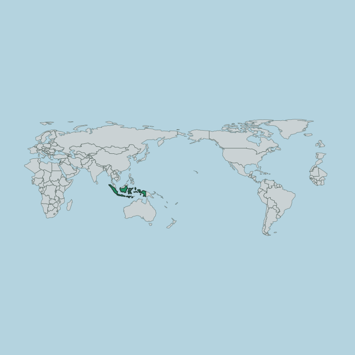 Map showing Indonesia — Worldwide