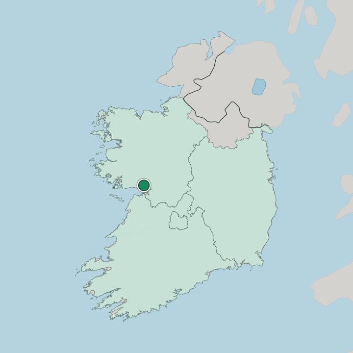 Map showing Galway — In Republic of Ireland