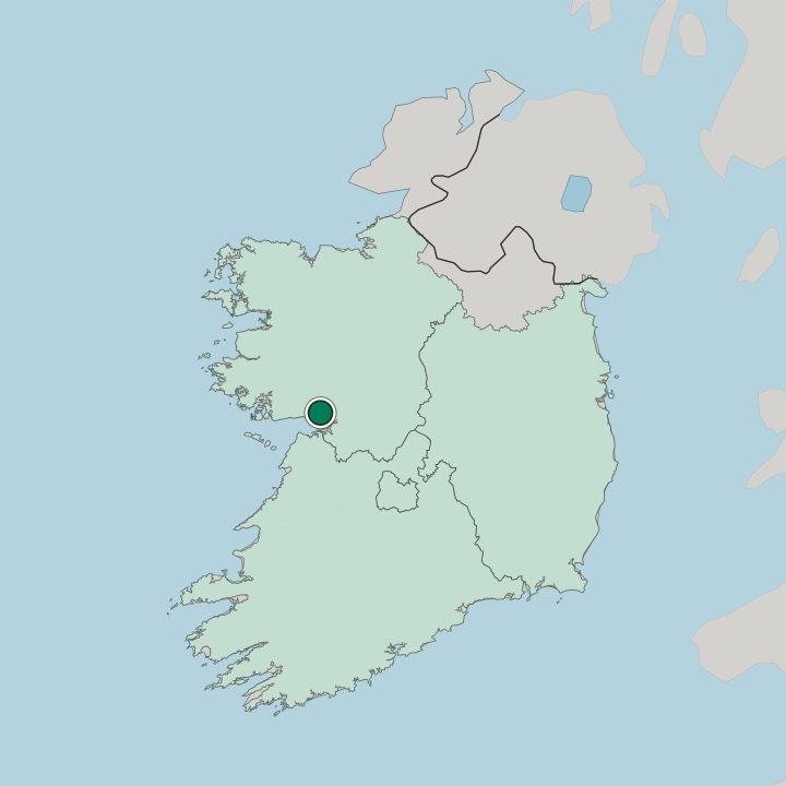 Map showing Galway — In Republic of Ireland