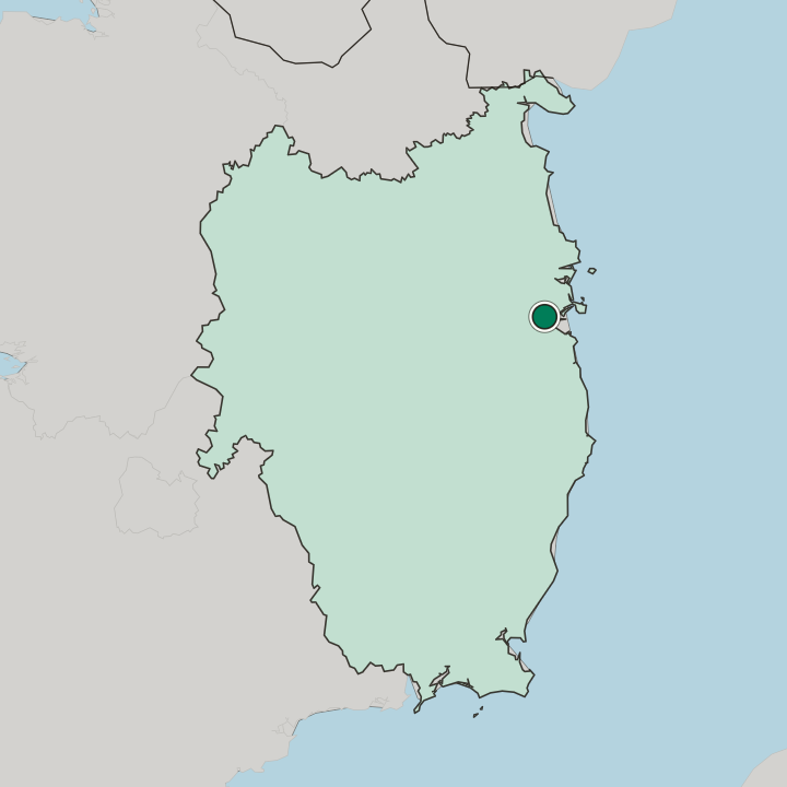 Map showing Ballsbridge — In Leinster