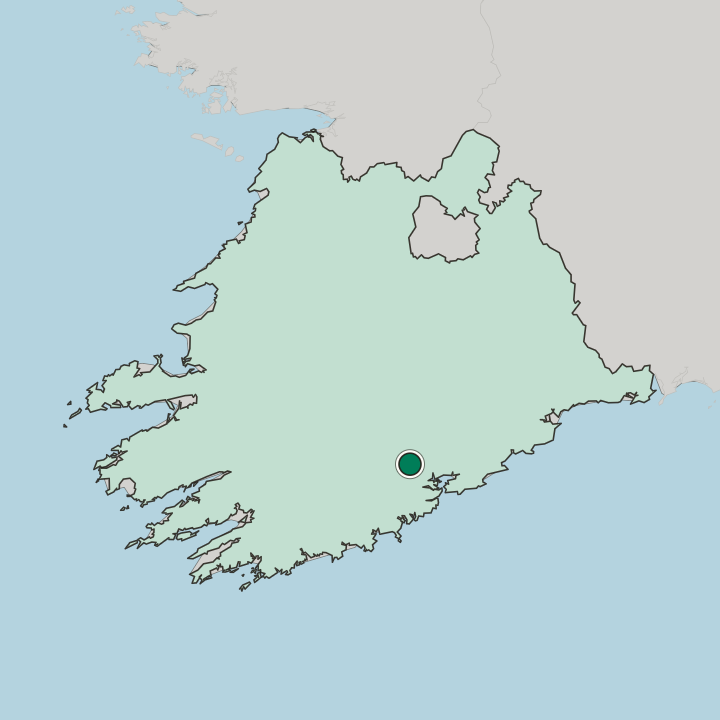 Map showing Blackpool — In Munster