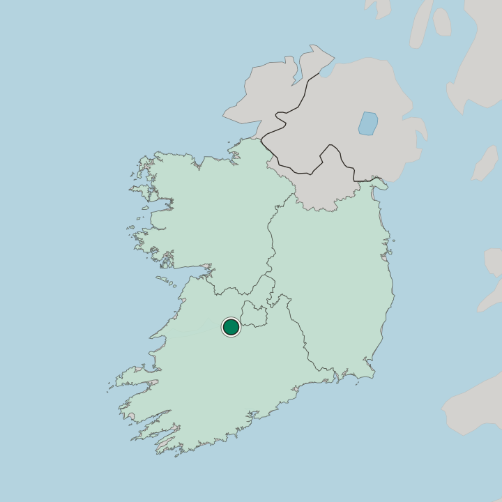 Map showing Limerick — In Republic of Ireland
