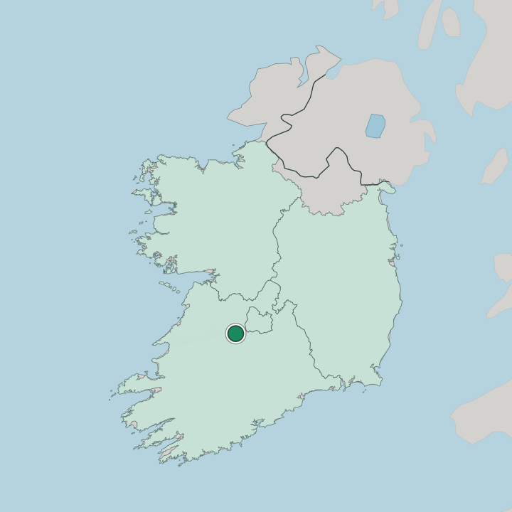Map showing Limerick — In Republic of Ireland