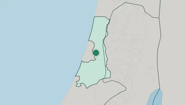 Map of Petaẖ Tiqva in Israel