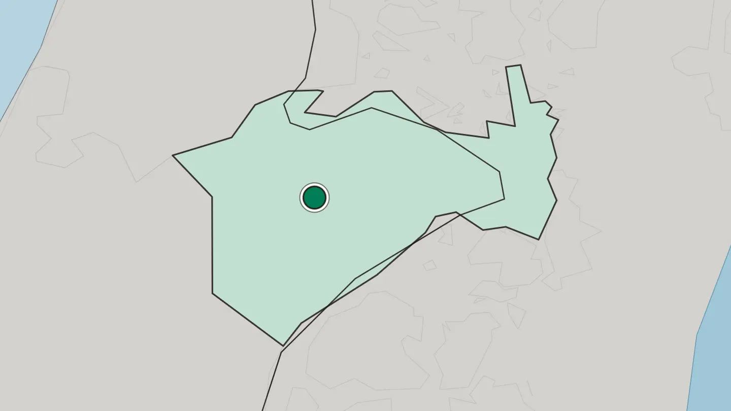 Map of Bet Shemesh in Israel