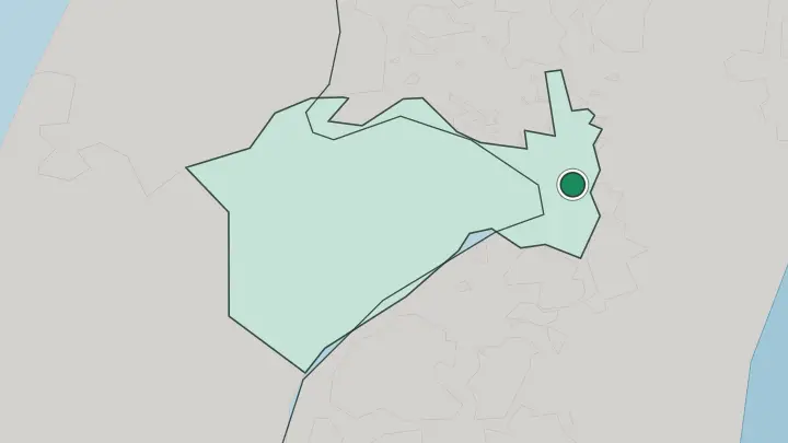 Map of Jerusalem in Israel