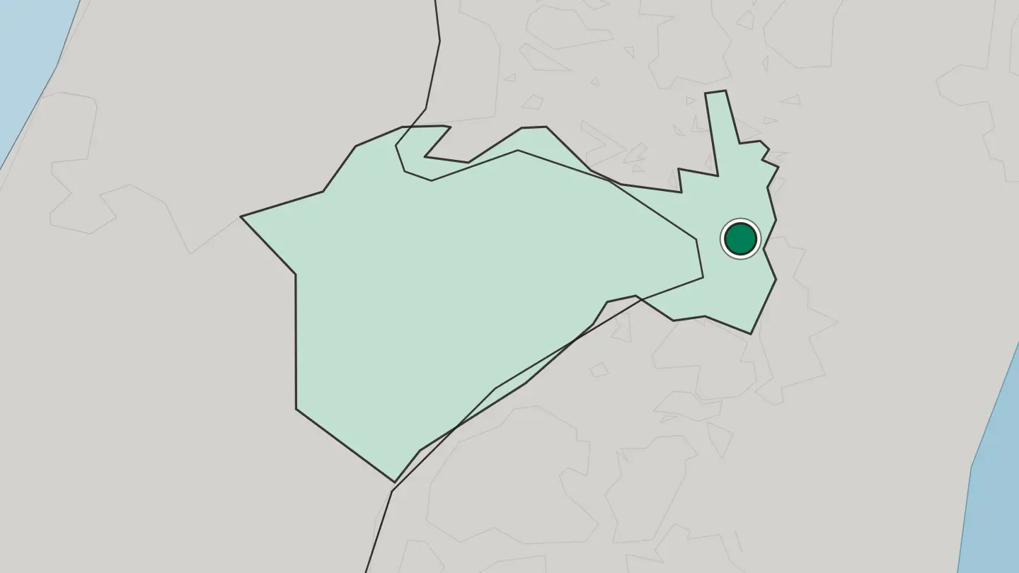 Map of Jerusalem in Israel