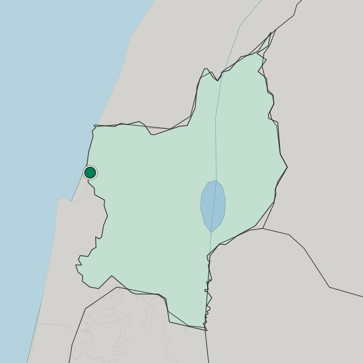 Map showing Acre — In Northern District
