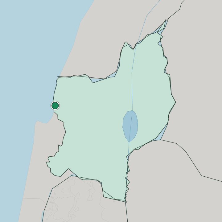 Map showing Acre — In Northern District