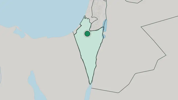 Map of Beersheba in Israel