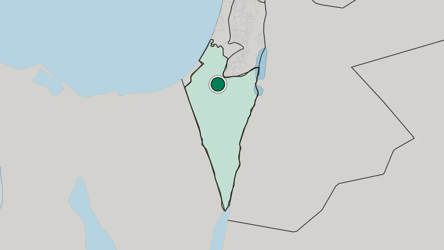 Map of Beersheba in Israel