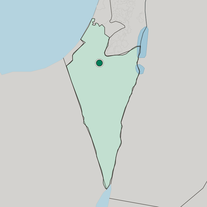Map showing Beersheba — In Southern District