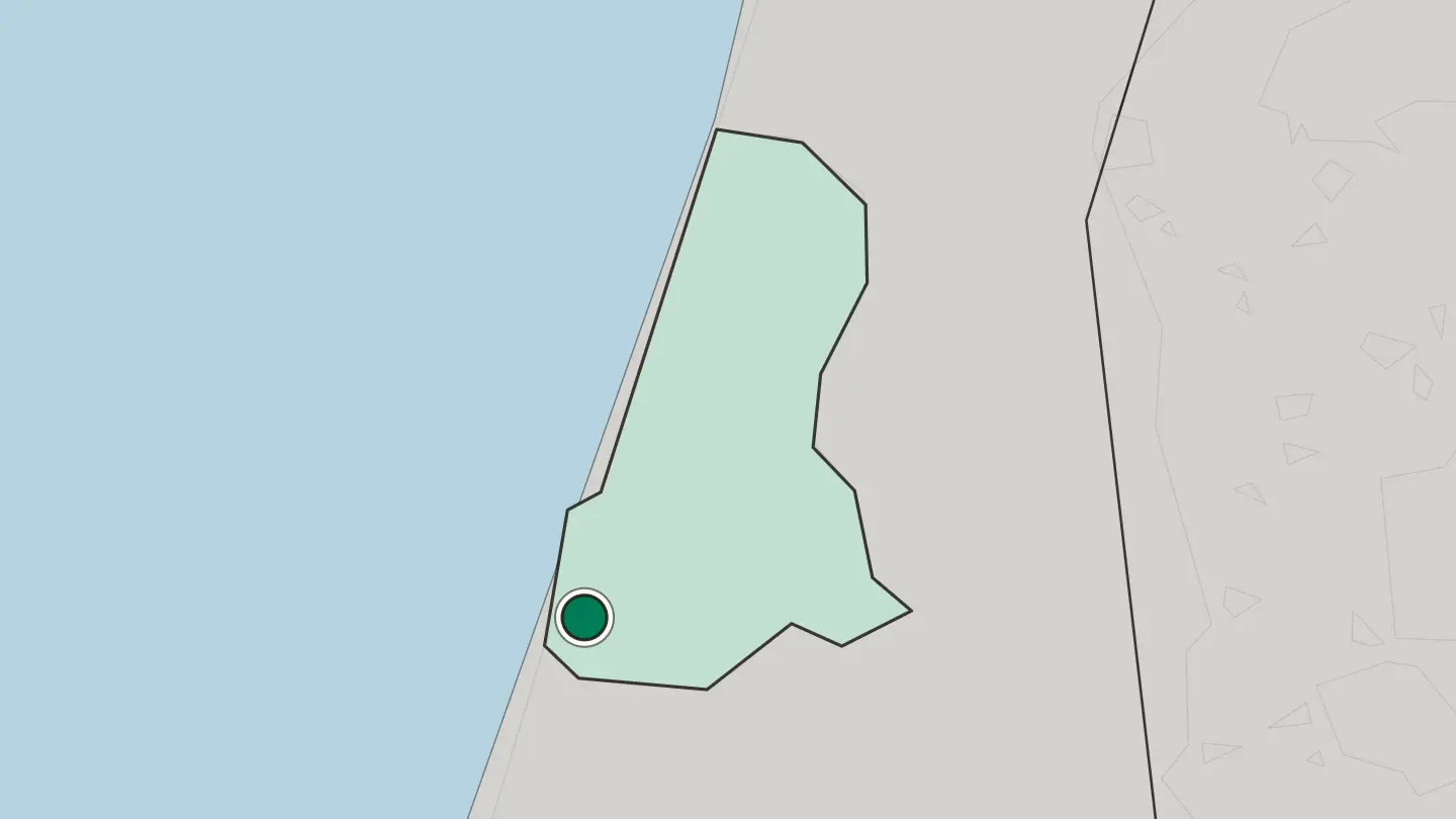 Map of Bat Yam in Israel