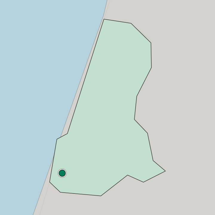 Map showing Bat Yam — In Tel Aviv District