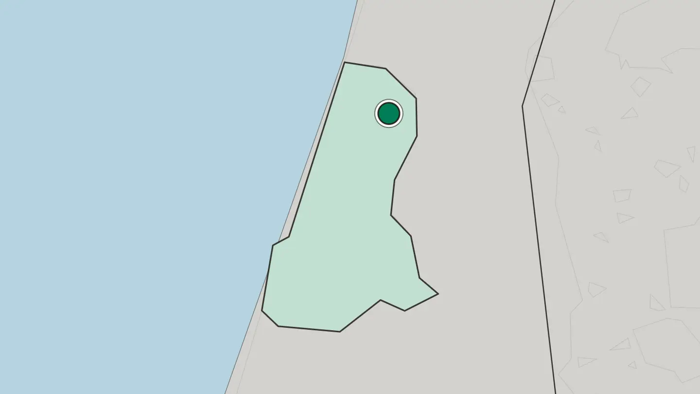 Map of Herzliya in Israel