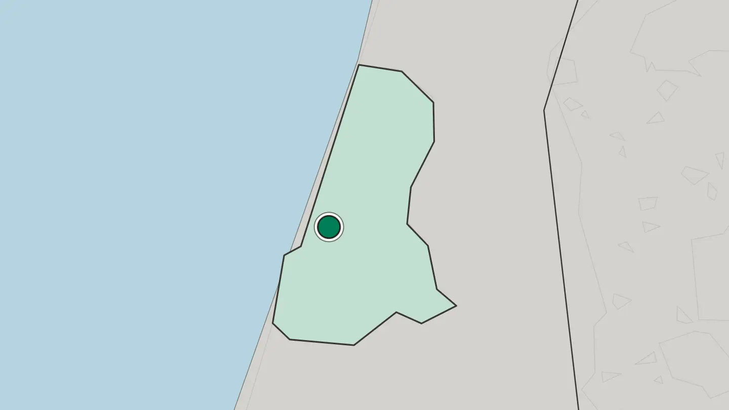 Map of Tel Aviv in Israel