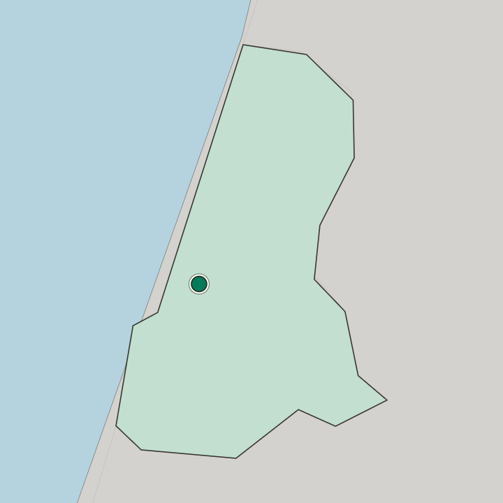 Map showing Tel Aviv — In Tel Aviv District