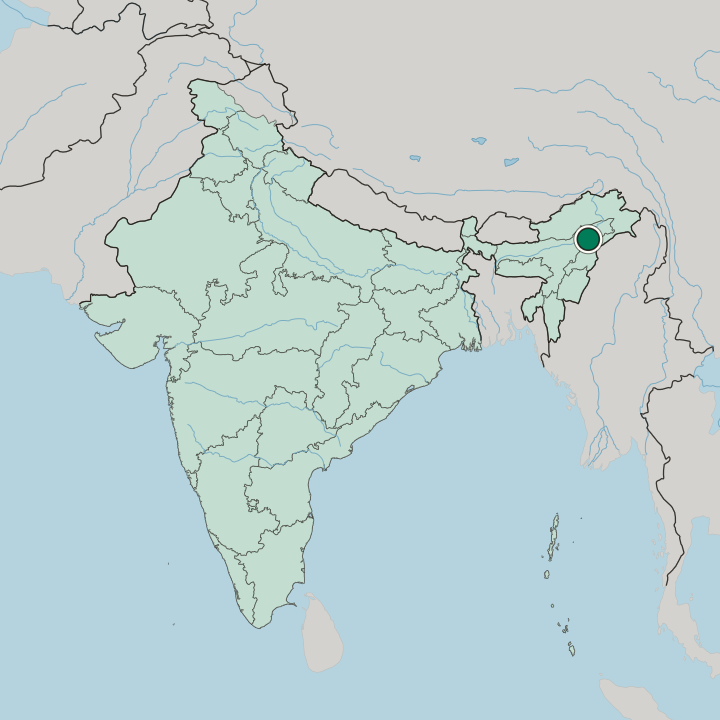 Map showing Sibsāgar — In India